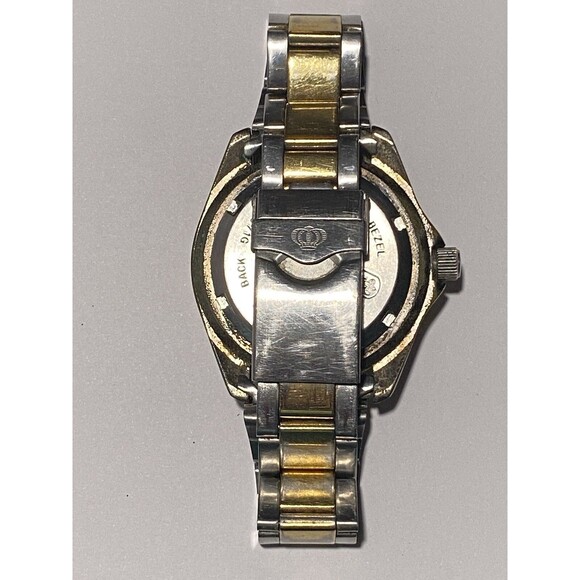 Jules Jurgensen Watch Sea Diver 7371 Two Tone Screw-Down Crown Water Resistant - Picture 12 of 12